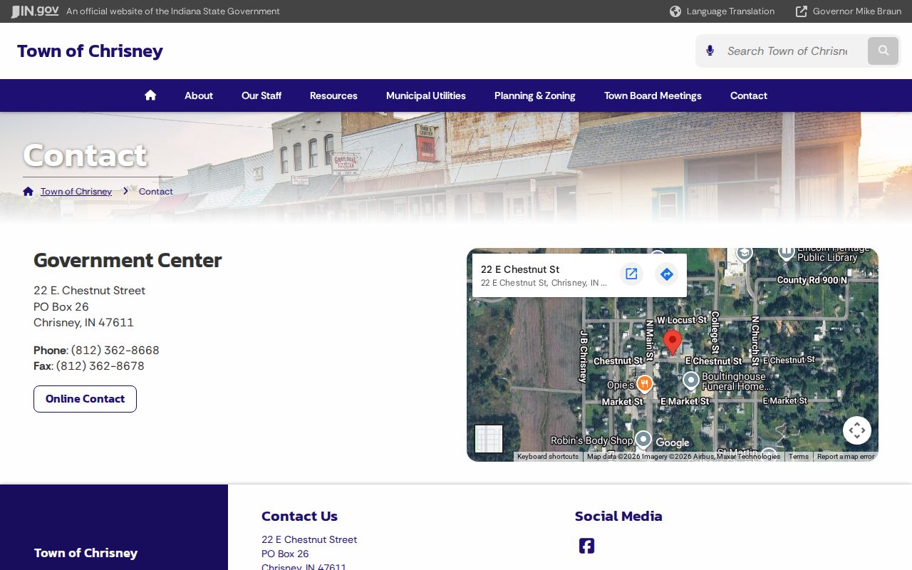Chrisney population context for Spencer County court docket routing