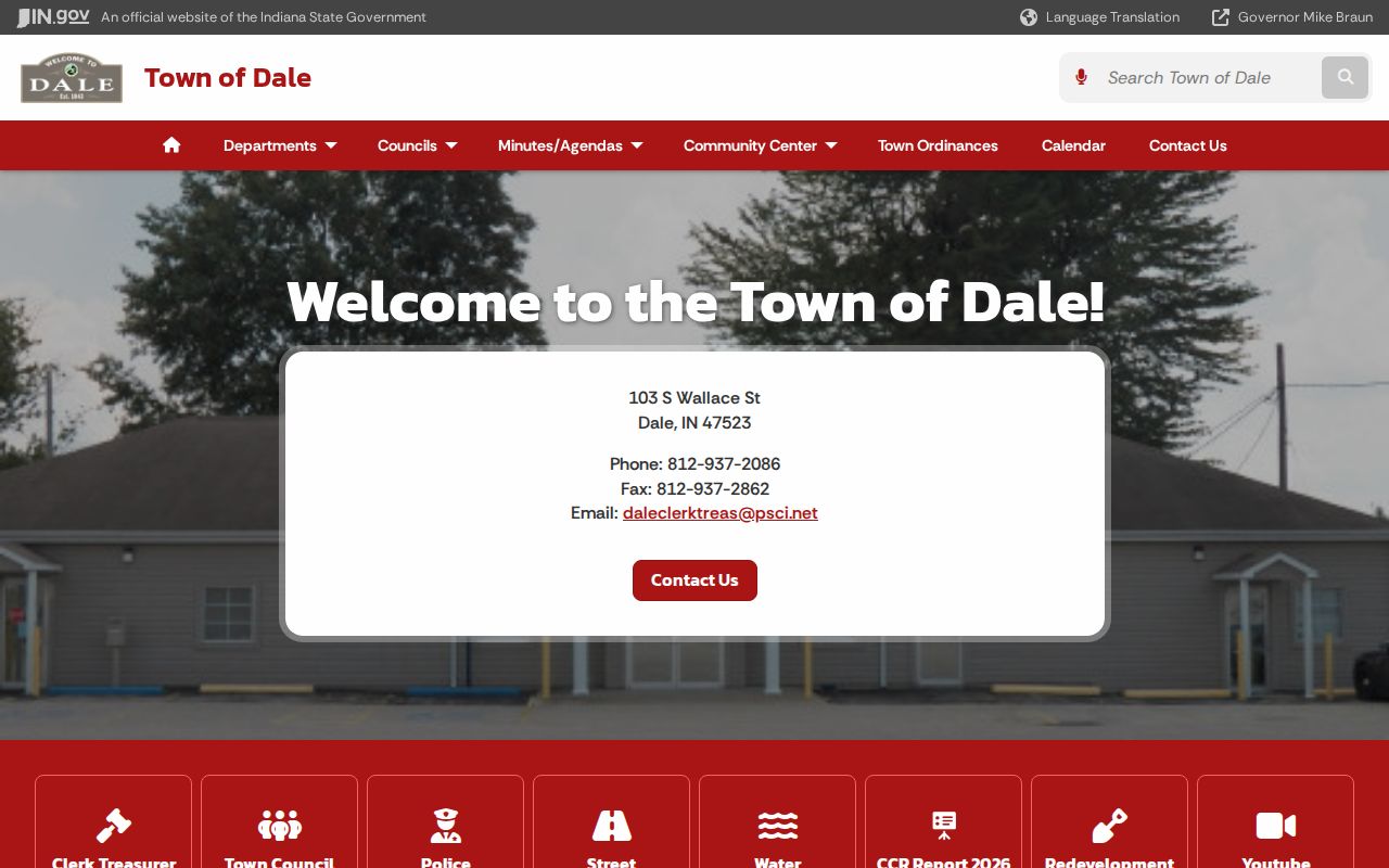 Dale town site separated from Dale court docket records