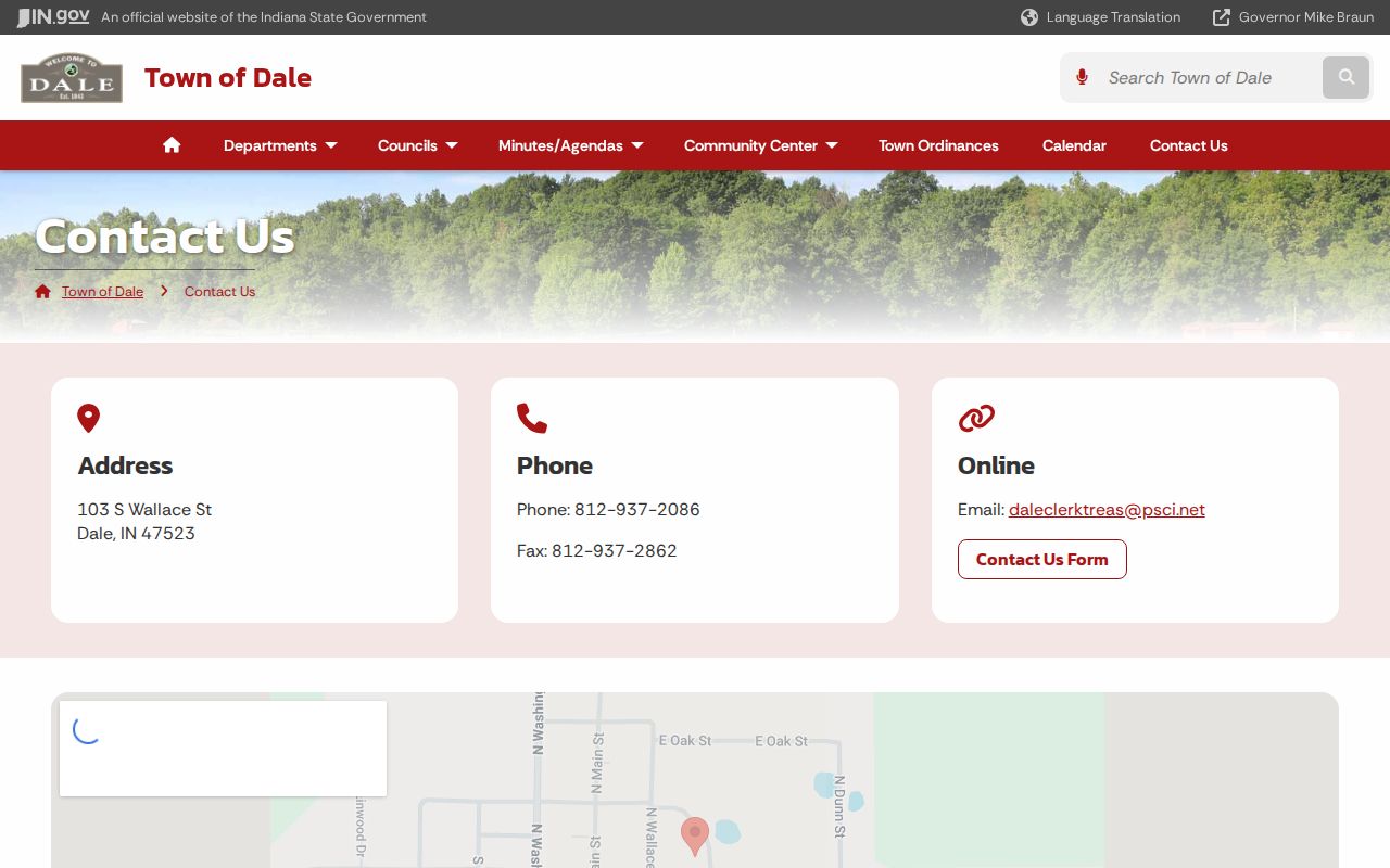 Dale municipal contact compared with Dale court docket custodian